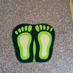 爆款高清印花脚丫地垫地毯脚印地垫