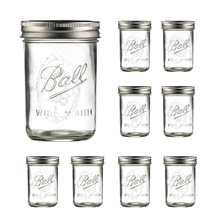 美国ball梅森罐8oz标口玻璃密封罐沙拉酸奶燕麦杯 梅森生活家