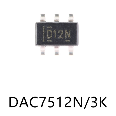 DAC7512N/3K封装SOT-23-6原装模数转换芯片DAC芯片电子元器件贴片