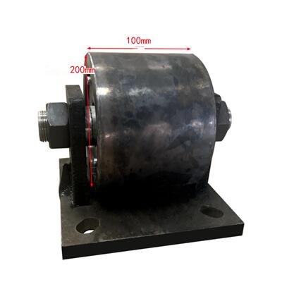 平轮滑轮实心钢轮实心平轮重型机械定向轮坦克车轮垃圾车托轮拖轮