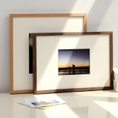 实木相框挂墙定制创意A4拼图框摆台a3木质24寸8开k海报框装 裱画框