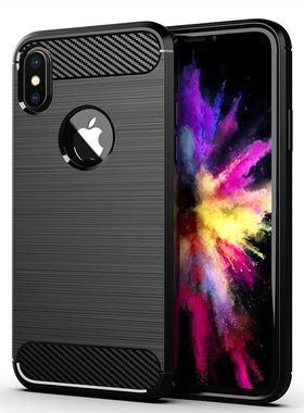 适用苹果iPhone XS手机壳iPhone X保护套全包边简约拉丝防摔软壳
