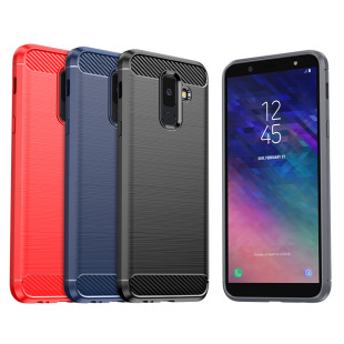 适用三星Galaxy A9 Star Lite手机壳SM-A6050/A6 Plus 2018/Jean通用纯色简约拉丝防滑全包边防摔保护套软壳