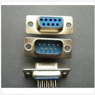 DP9公头DP9母头插板式车针 DP9公座母座镀金串口接头 接插件