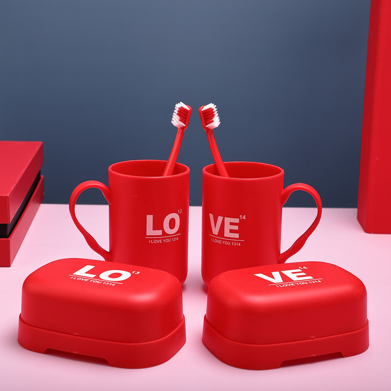 结婚洗漱牙刷杯婚礼创意陪嫁情侣漱口杯牙杯皂盒牙刷套装婚庆用品,家庭/个人清洁工具,洗漱杯,淘宝优惠券,粉丝福利购,淘宝优惠卷