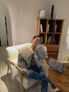 宽松休闲翻领短款 韩版 羽绒服女面包服外套 新款 韩国东大门2025冬季