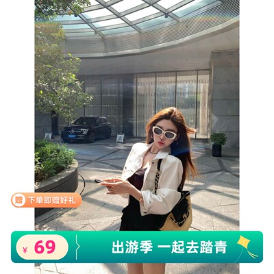 2026春季新款韩版宽松百搭休闲牛仔外套女时尚翻领明线短款上衣潮