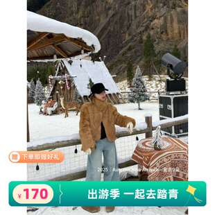 年底五折福利。    泡菜订制100%真毛兔毛短外套韩版显瘦百搭毛毛