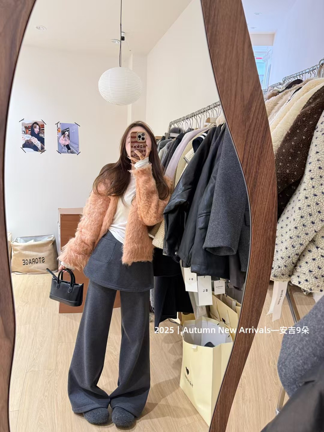 韩国东大门2025冬季新款韩版宽松休闲V领毛衣开衫加厚貂绒外套潮