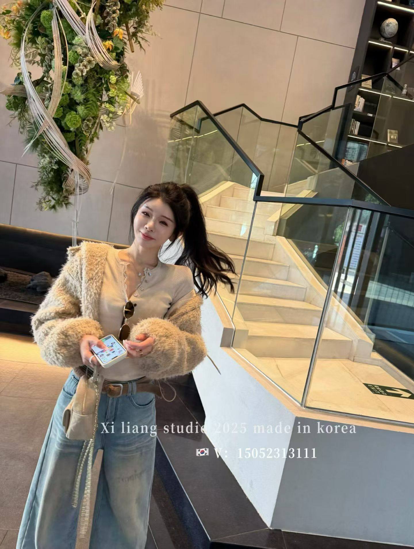 泡菜定制加厚保暖毛衣外套2026冬季新款韩版宽松连帽短毛绒绒外套,女装/女士精品,短外套,淘宝优惠券,粉丝福利购,淘宝优惠卷