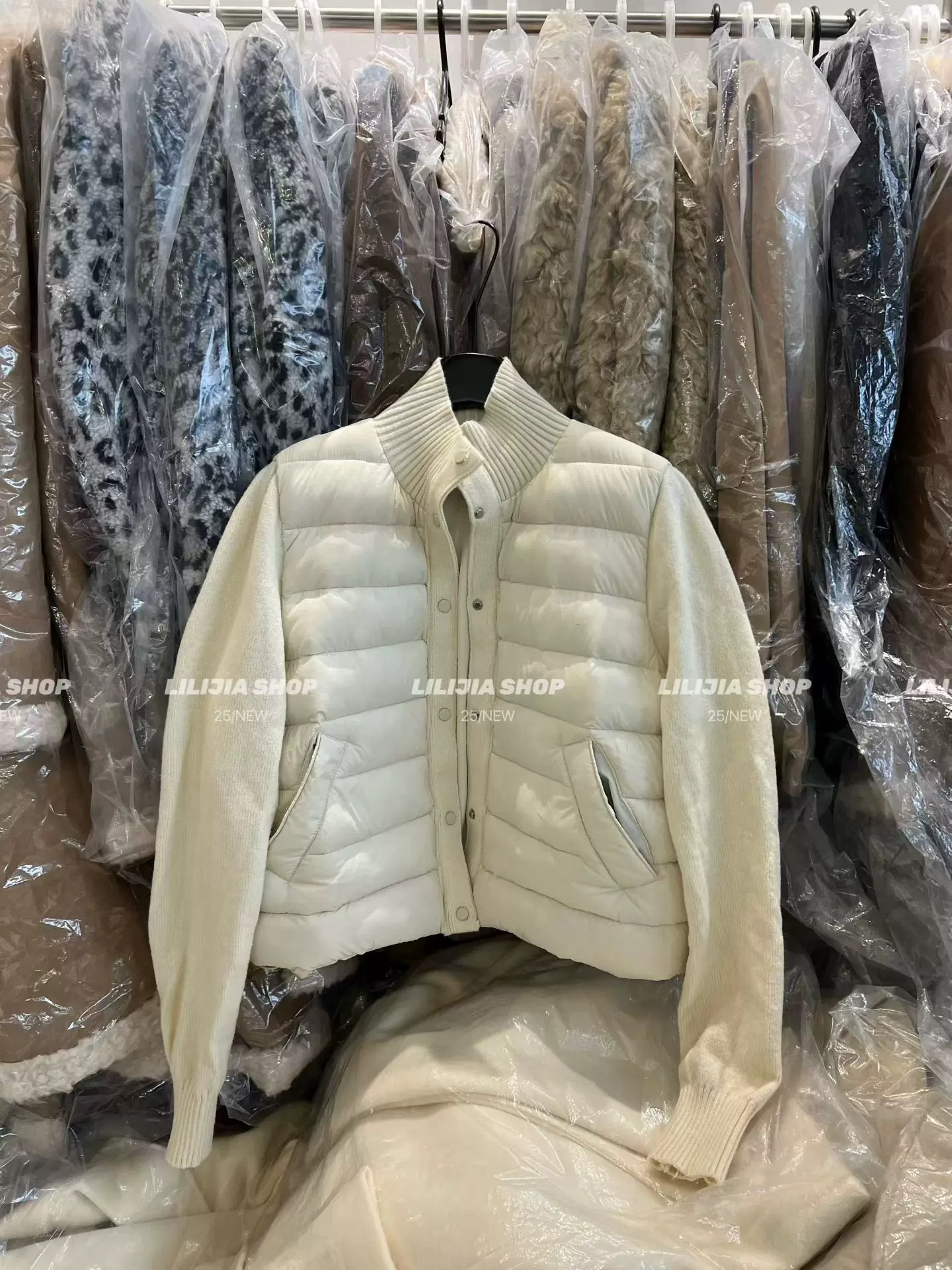 韩国东大门2025冬季新款韩版宽松休闲立领长袖羽绒服女拼接外套潮