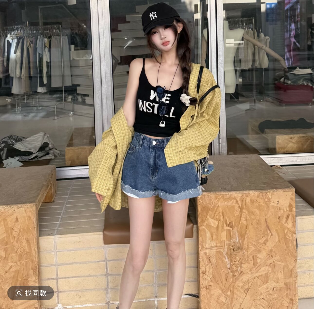 正品实拍2026夏季新款韩版时尚百搭宽松显瘦设计感小众牛仔短裤女