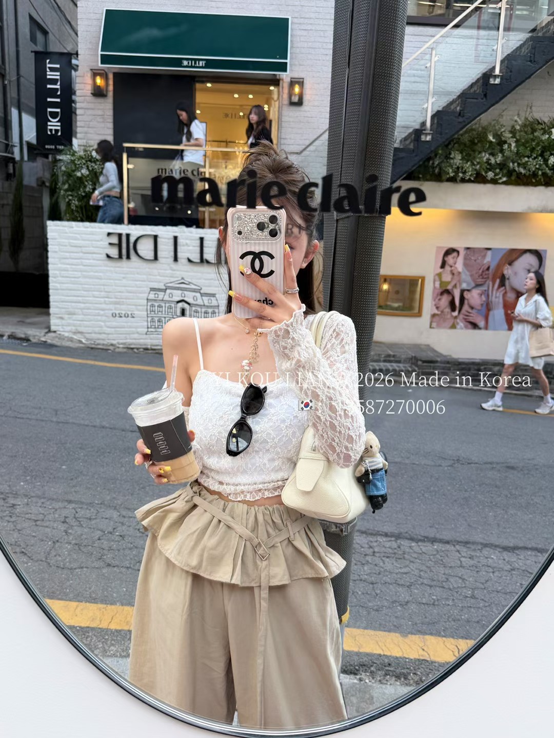正品实拍2026夏季新款韩版修身显瘦蕾丝吊带+披肩开衫两件套套装