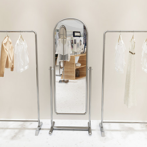 服装店不锈钢试衣镜简约现代