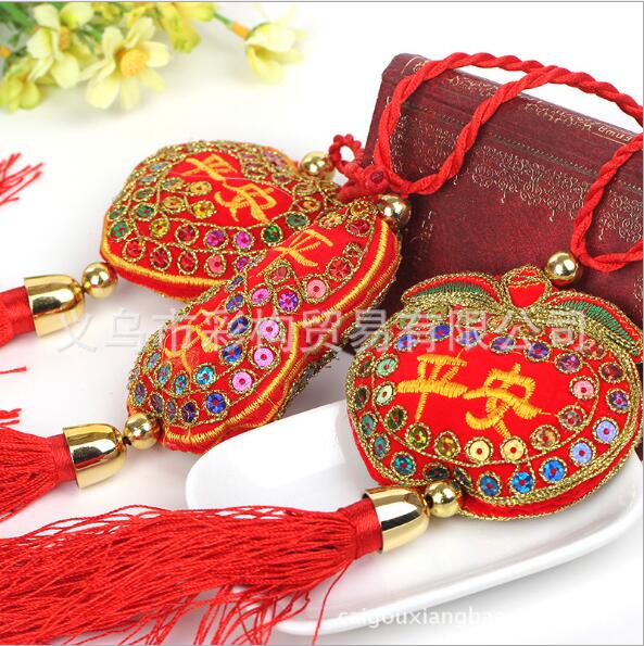 平安福字绳秀香包薰衣草 端午节diy空香袋香囊荷包挂件