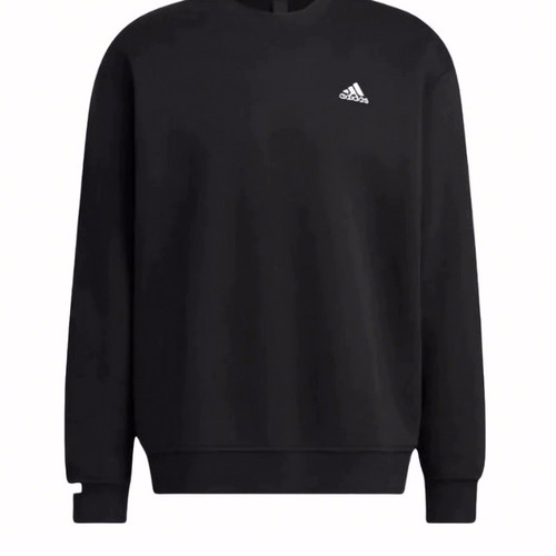adidas LABEL Logo印花图案圆领套头长袖卫衣 男女同款黑色IB2774