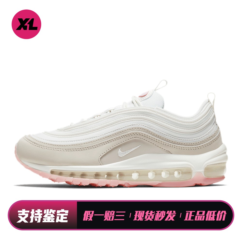 【喜樂运动】 Nike 跑步鞋 女 白色 米色 防滑耐磨 系带 圆头
