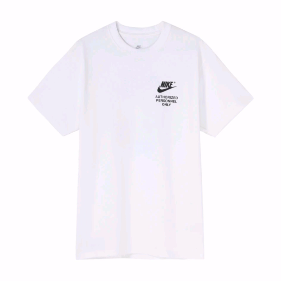 Nike Sportswear 美式复古字母Logo印花圆领短袖T恤 男款 白色