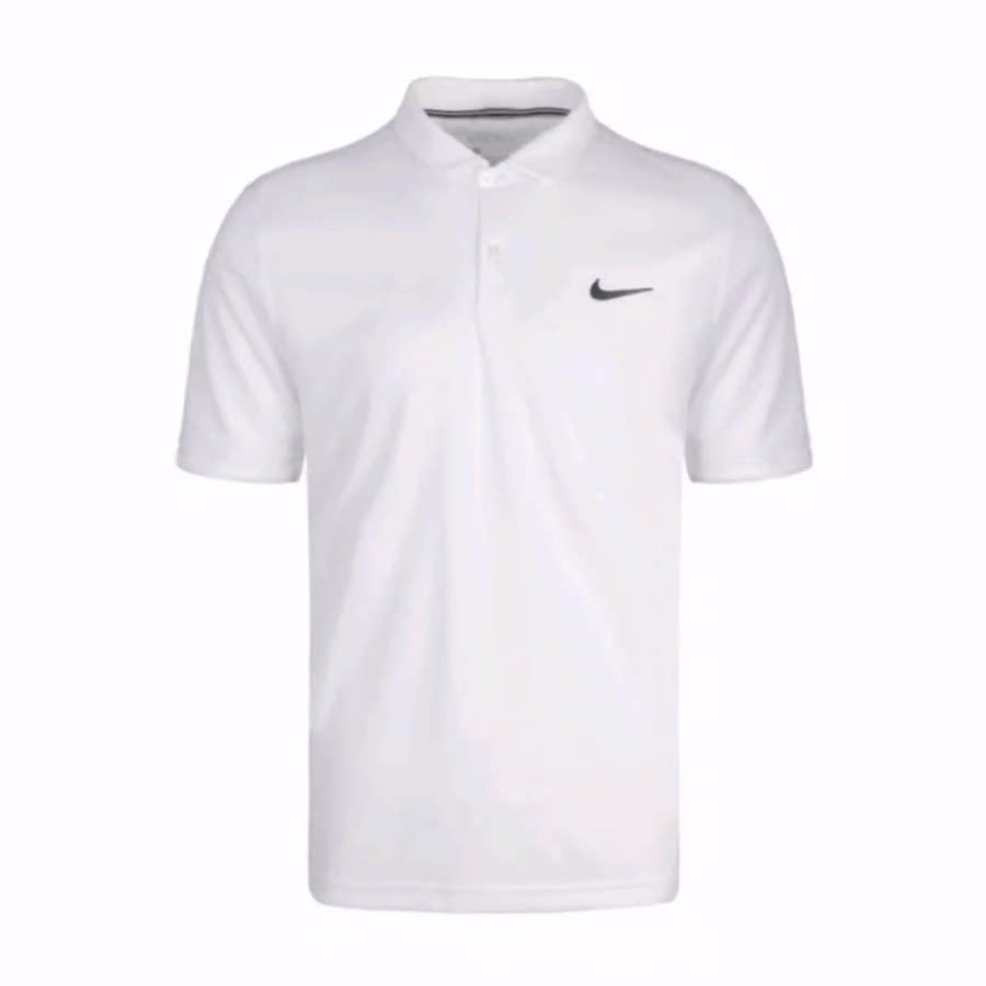 Nike Court Dri-FIT Team网球休闲运动短袖Polo衫 男款 白色