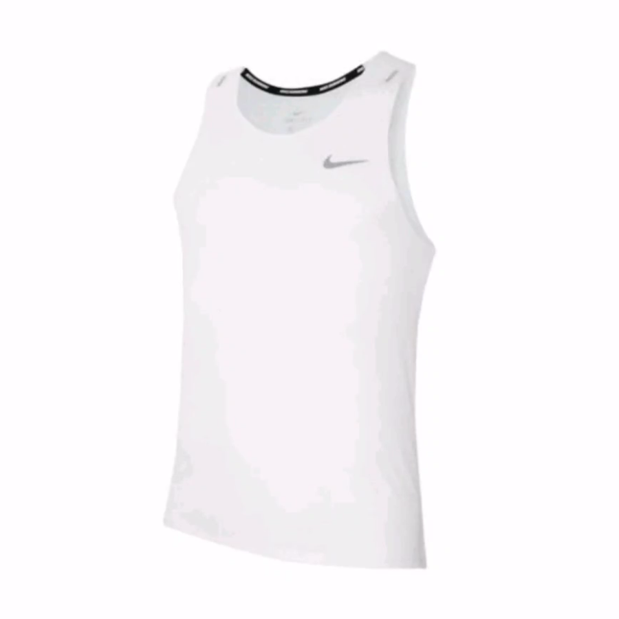 Nike Dri-fit 圆领舒适运动无袖篮球背心 男款 白色