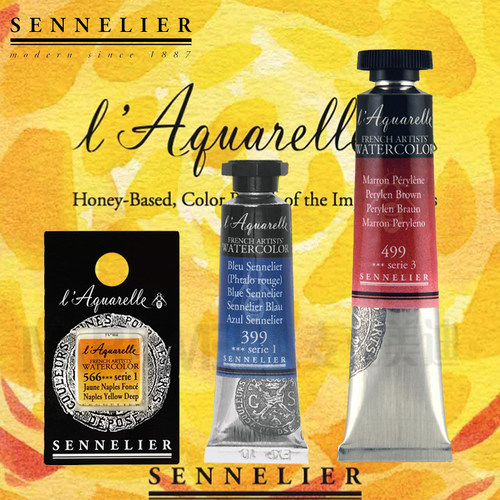 sennelier法国艺术家级固体水彩