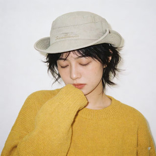 水洗渔夫帽女夏季 遮阳防晒西部牛仔帽户外露营登山帽