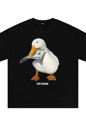 WE11DONE Hopeful潮牌美式短袖T恤夏季百搭休闲宽松上衣男女半袖