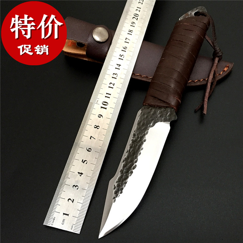 多功能直刀战术高硬度重型刀户外防身刀具野外荒野求生收藏小刀