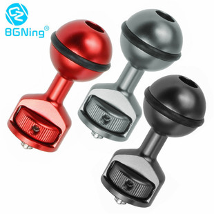 GOPRO13摄影配件一英寸1 4球头座升级防断防松动适用单反潜水扩展