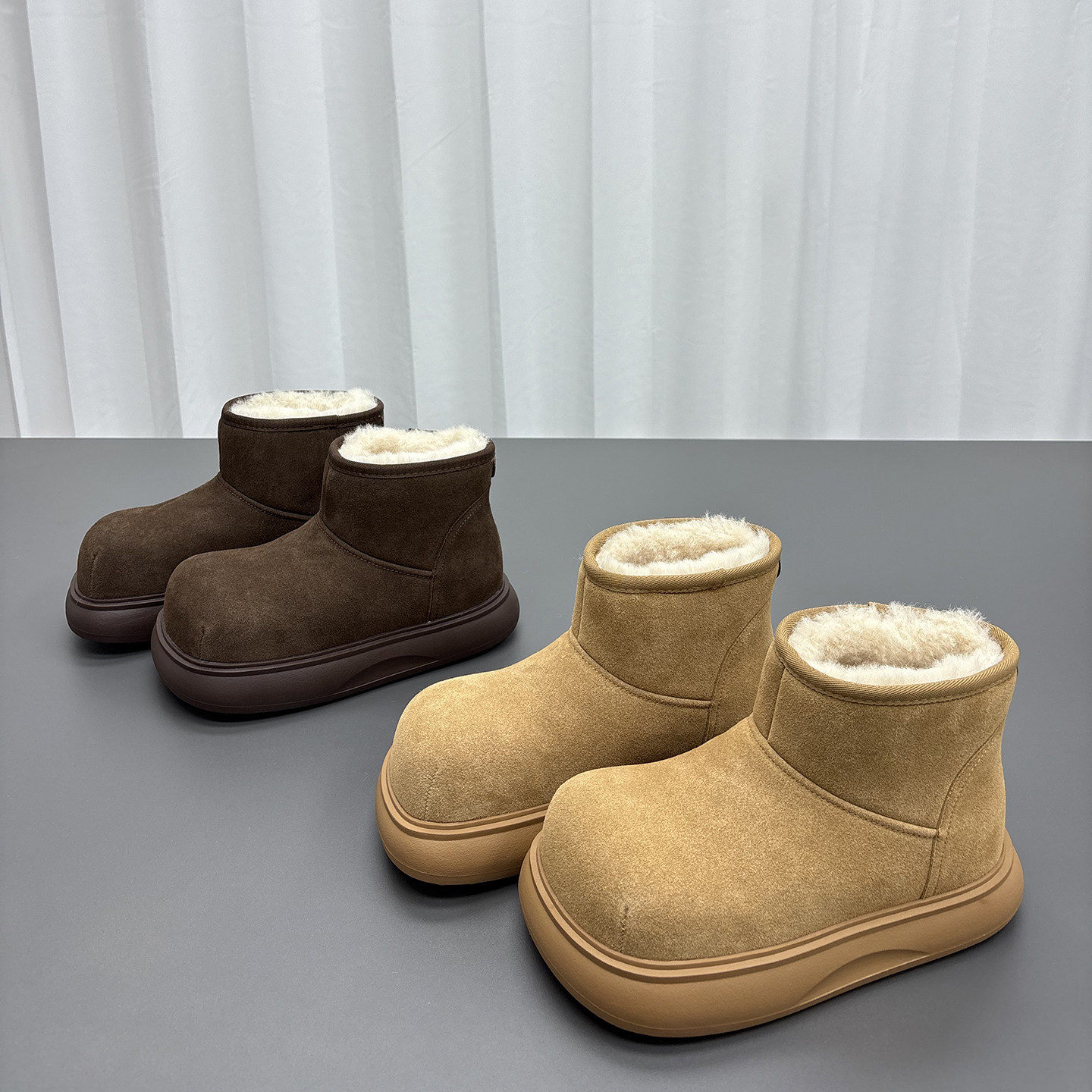 真皮羊毛雪地靴女2025冬季新款厚底加厚保暖防滑时尚舒适休闲棉靴,女鞋,时尚雪地靴,淘宝优惠券,粉丝福利购,淘宝优惠卷