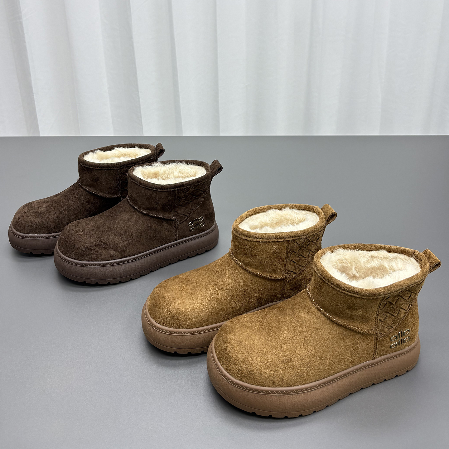 羊猄绒羊毛雪地靴女2025冬季新款