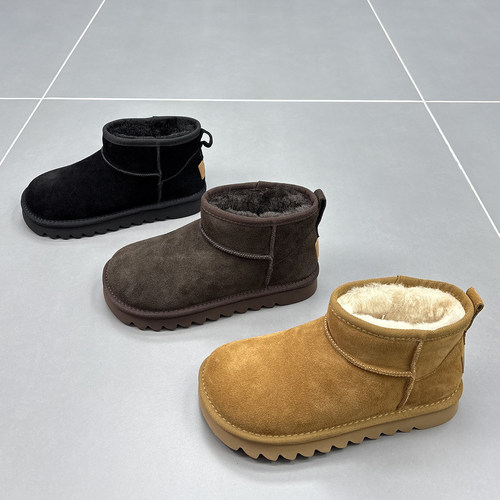 真皮羊毛雪地靴女2025冬季新款