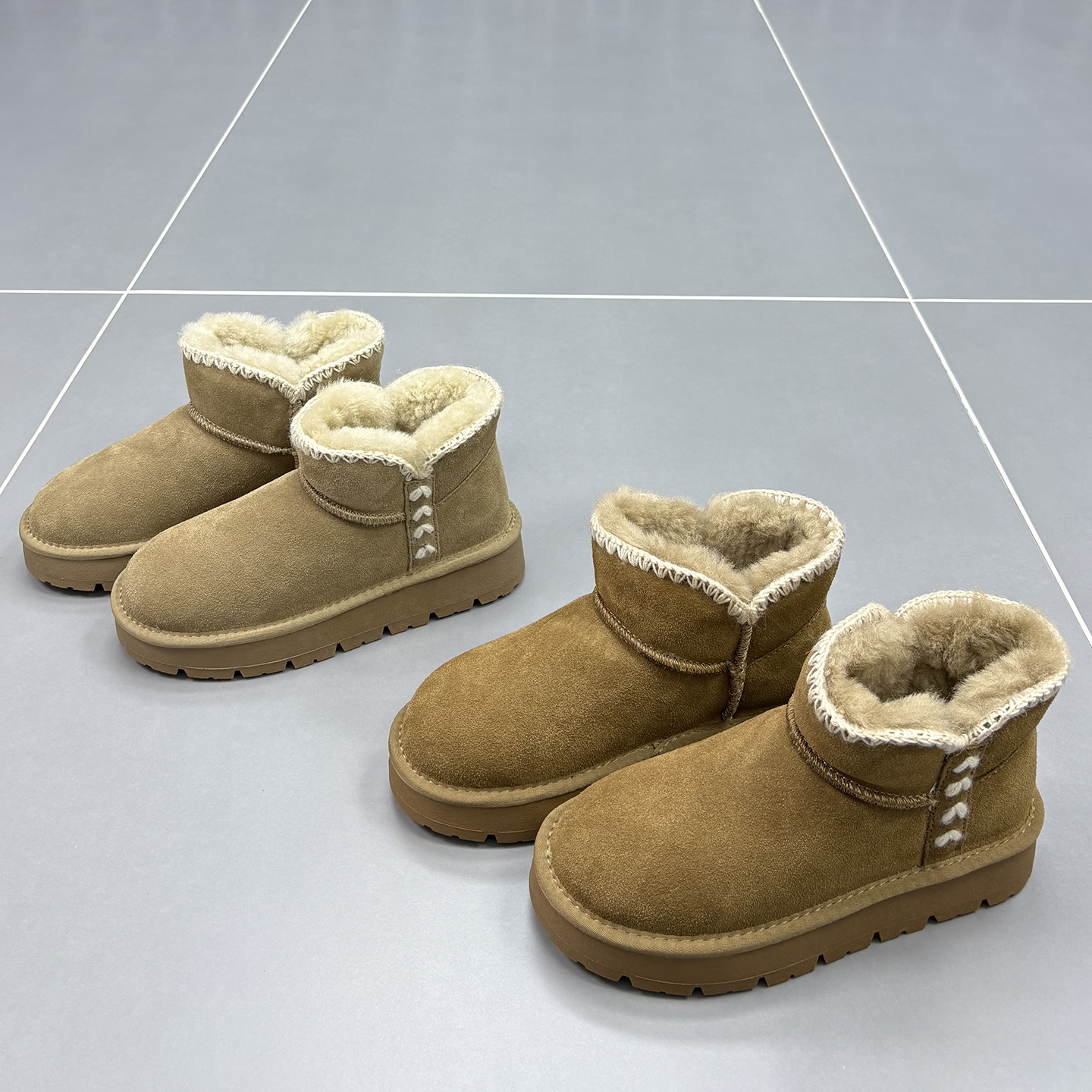 真皮羊毛雪地靴女2025冬季新款