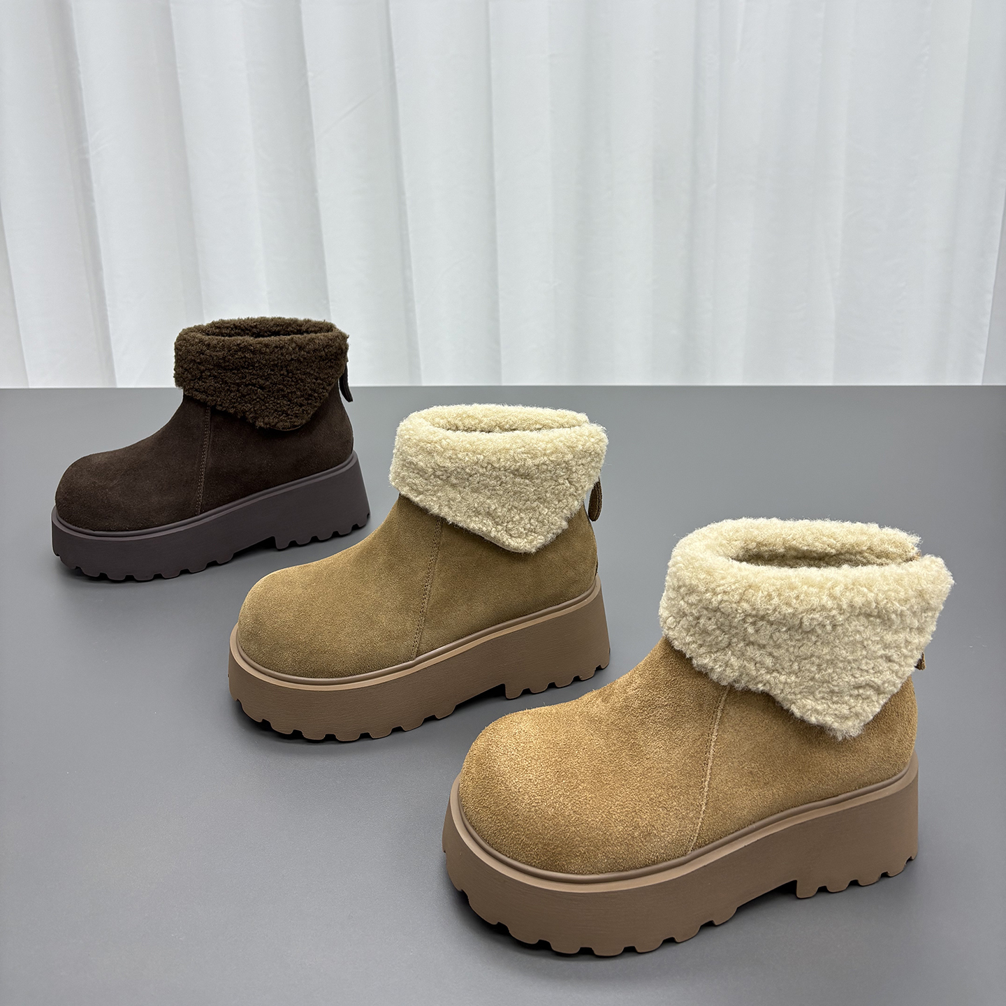 真皮羊毛雪地靴女2025冬季新款