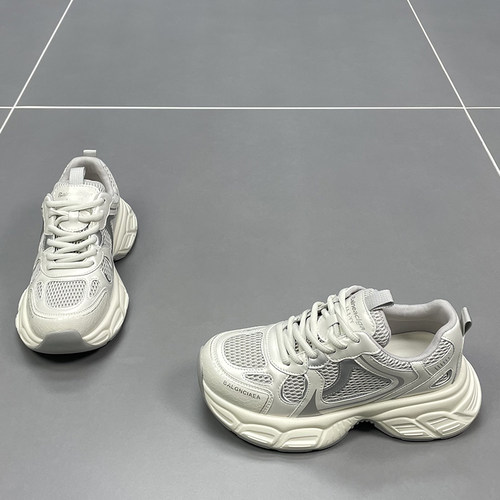 真皮老爹鞋女2025春季新款运动鞋