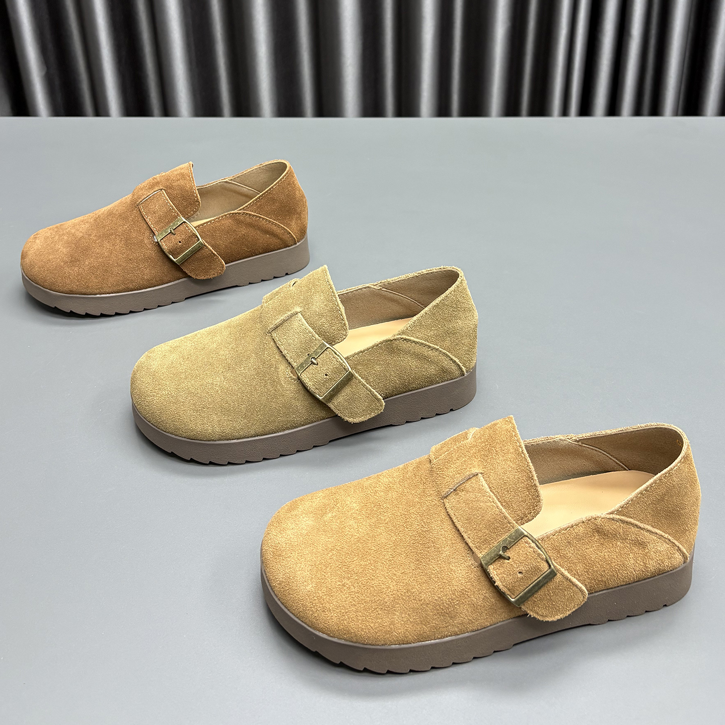 真皮两穿勃肯鞋女2025秋季新款