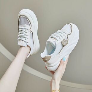 学生校鞋 女2025新款 软底上班女鞋 百搭休闲板鞋 子 春季 平底鞋 小白鞋