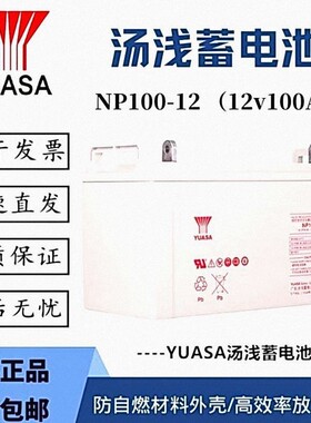 汤浅蓄电池NP100-12 12V100AH阀控密封式铅酸免维护UPS EPS直流屏