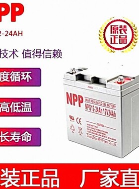NPP耐普胶体电池12V200AH/150AH/100AH/65AH/38AH/24AH储能电源