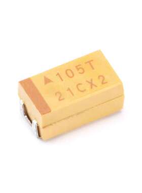 6032贴片钽电容 C型 1uF(105)±10% 50V TAJC105K050RNJ（2只）