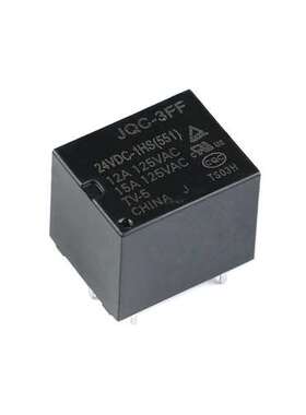 继电器 HF3FF-JQC-3FF- 005 012 024-1HS 1组常开10A 4脚