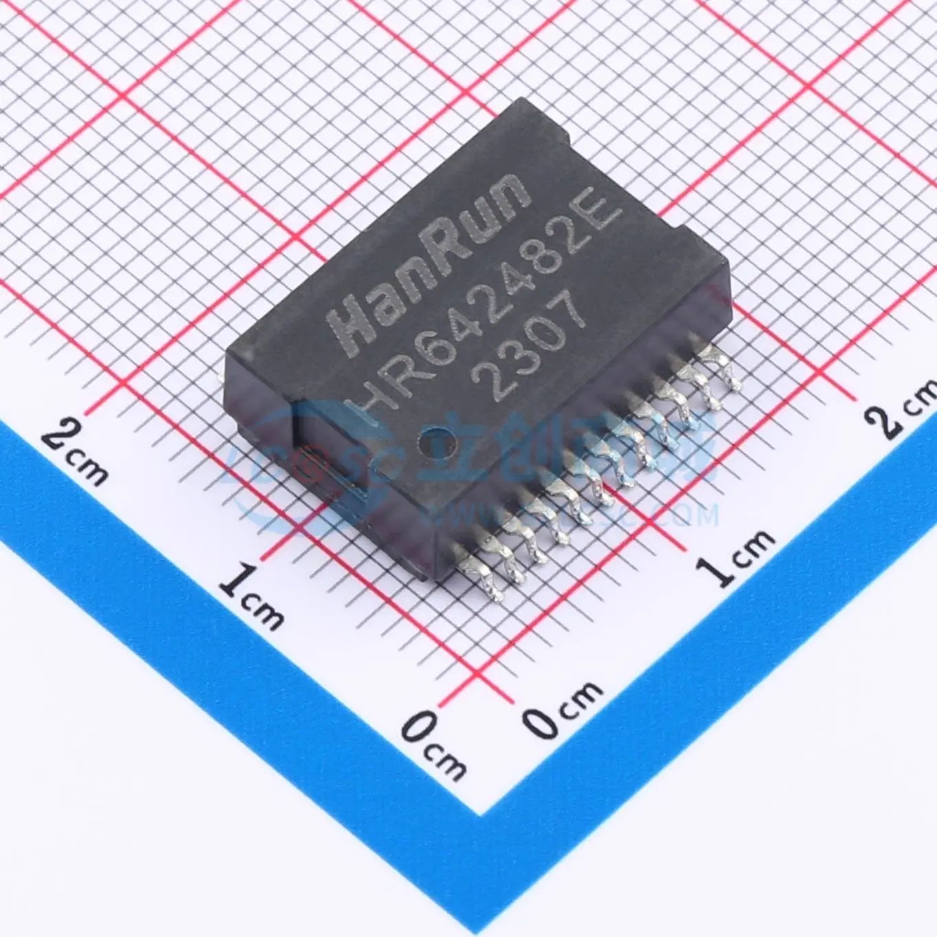 HR642482E 网口变压器 SMD-24P,18.3x12.2mm HR642482E