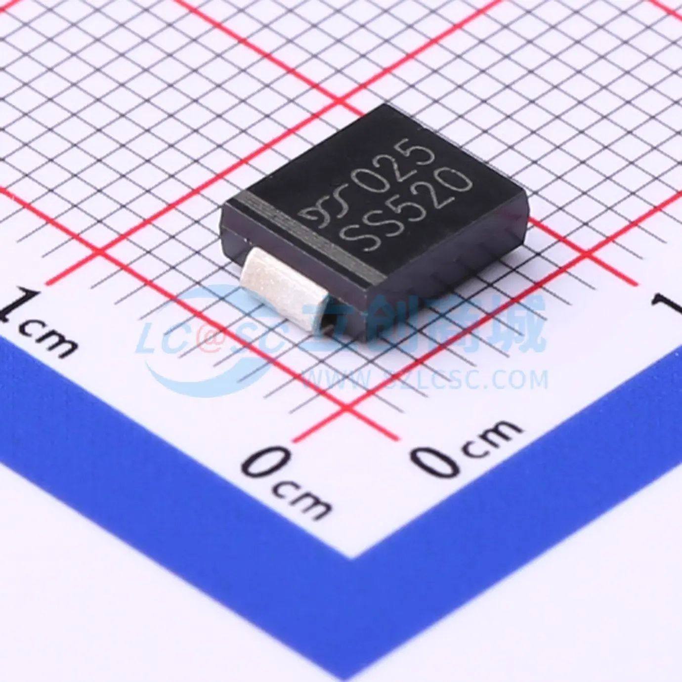 SS520 肖特基二极管 SMC(DO-214AB) 电压:200V 电流:5A