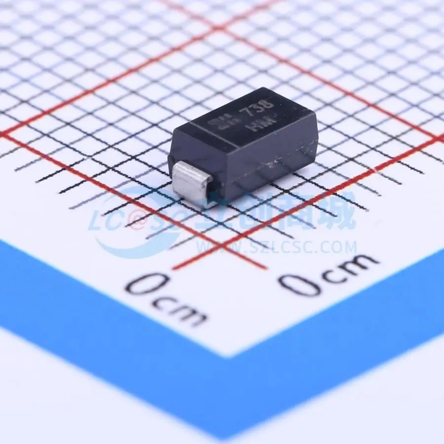SMAJ7.0A-13-F 静电和浪涌保护(TVS/ESD) SMA 单向TVS 7V截止 33.