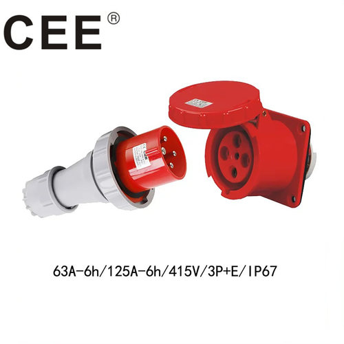 CEE63A插头插座034，334
