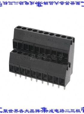 1720080000 线对板连接器10POS接线端子2排3.5mm通孔水平带板