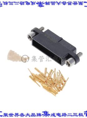 MHDAS2M026AE01 矩形连接器26POS接头2排1.27mm公引脚黑色压接镀