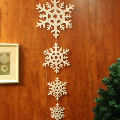 驭野 Рождественский декор, подвеска, со снежинками