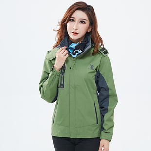 冲锋衣女韩版bf原宿防水户外登山服外套春秋男士潮牌保暖工装风衣