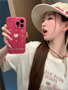 11软壳 BABYCASE韩系少女小众甜美可爱猫咪插画趣味卡通手机壳适用iPhone14ProMax苹果13 12pm